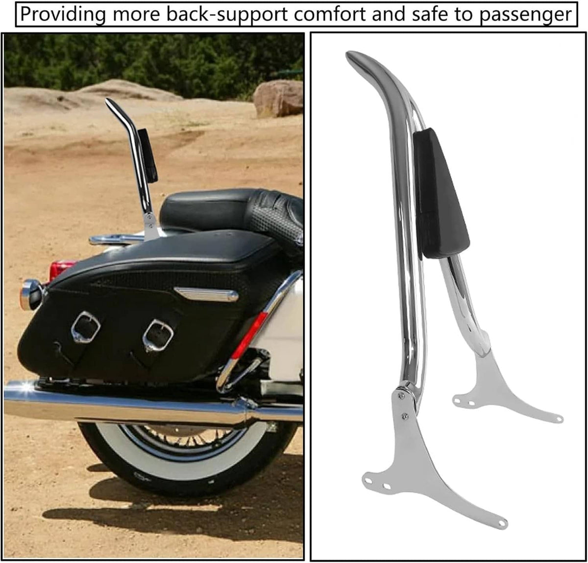 Bethesda Industrial New 22'' Chrome Backrest Sissy Bar For Harley Road King Electra Glide 1997-2008