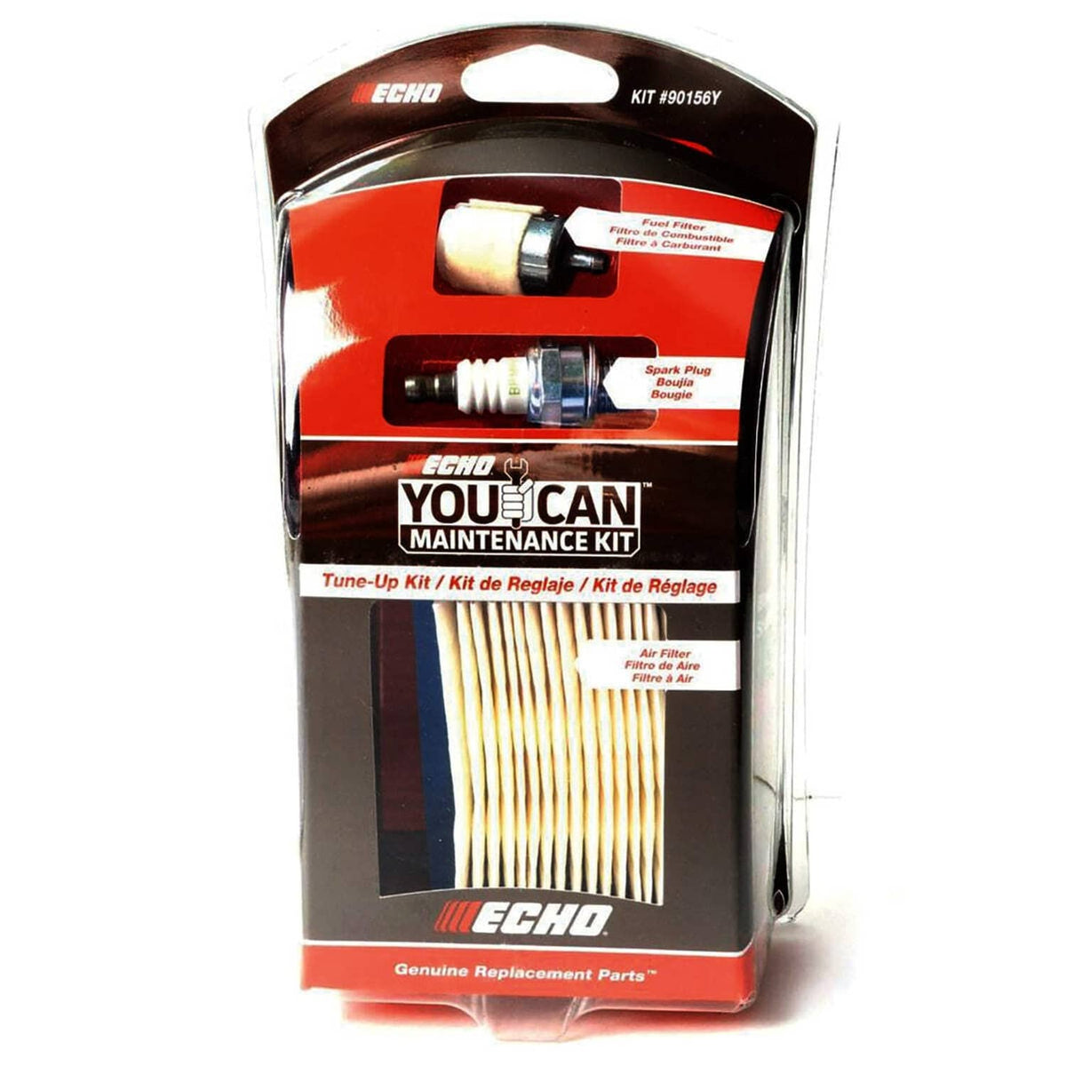 Bethesda Industrial Genuine OEM Echo Air Filter Spark Plug Fuel Repower Tune Up Kit Echo 90156 90070