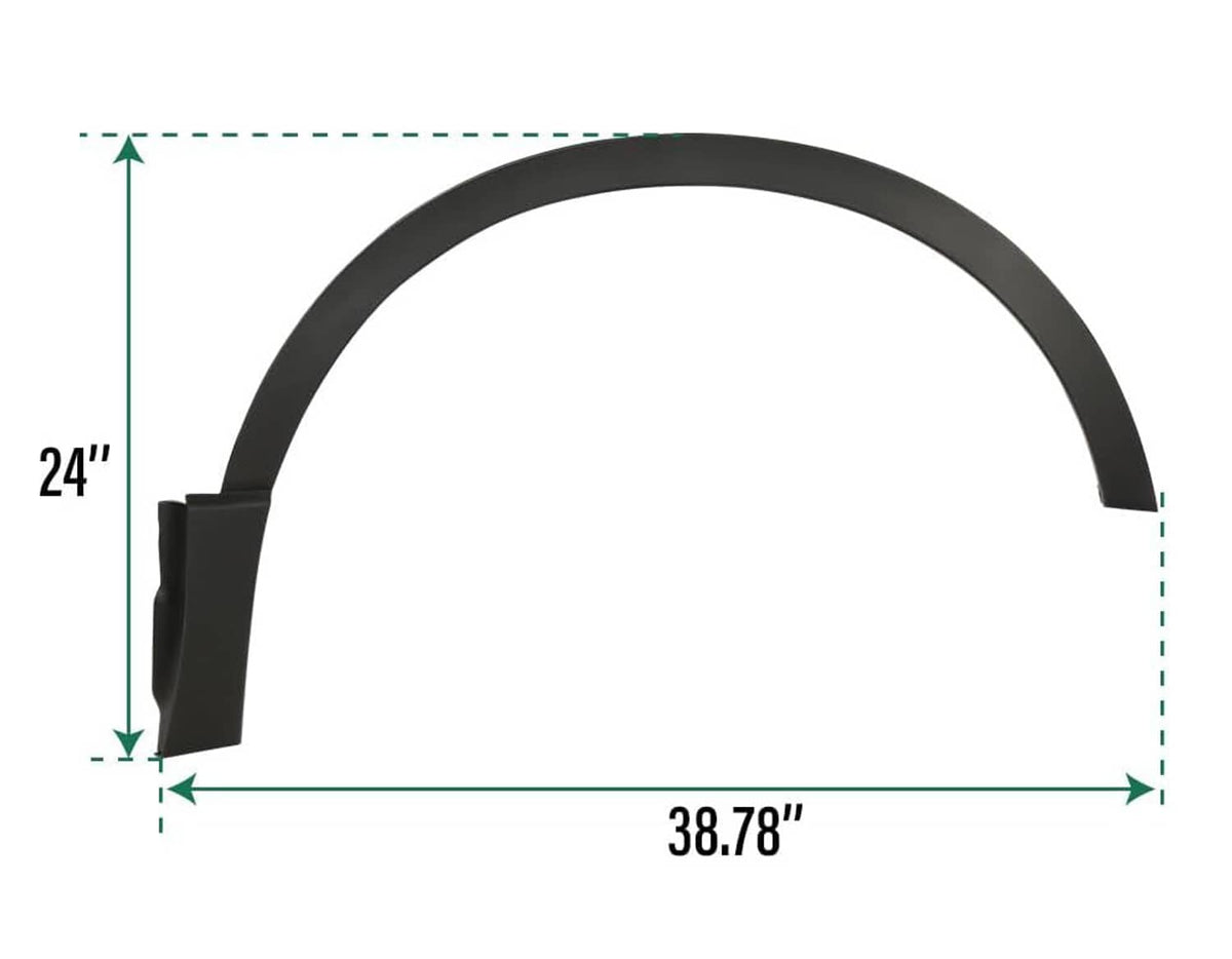 Bethesda Industrial Black Fender Trim Set For 2017-2022 Honda CR-V Front Driver and Passenger Side