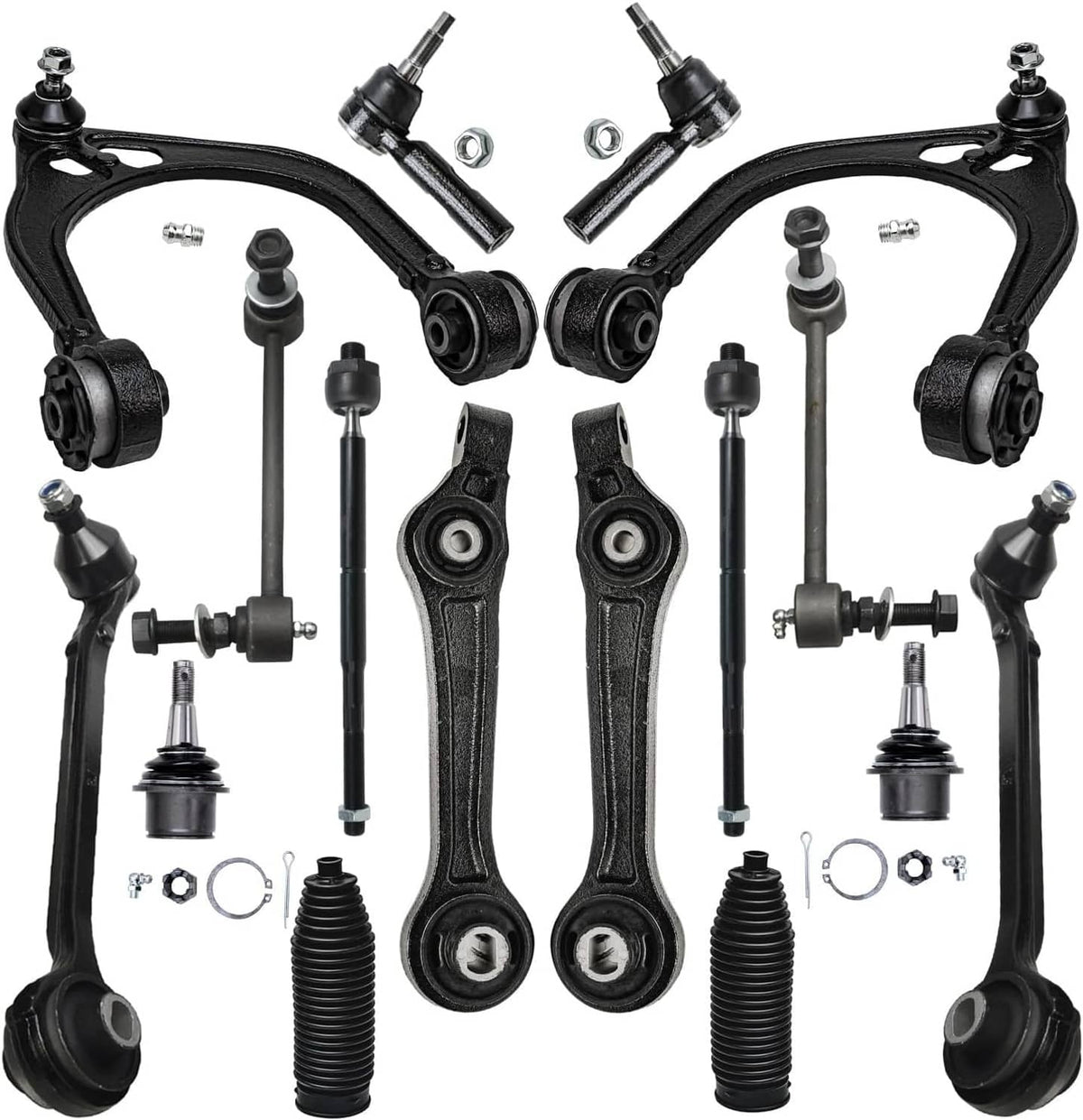 Bethesda Industrial 16Pcs Suspension Front Control Arm Kit for 2011-19 Dodge Charger Challenger 300
