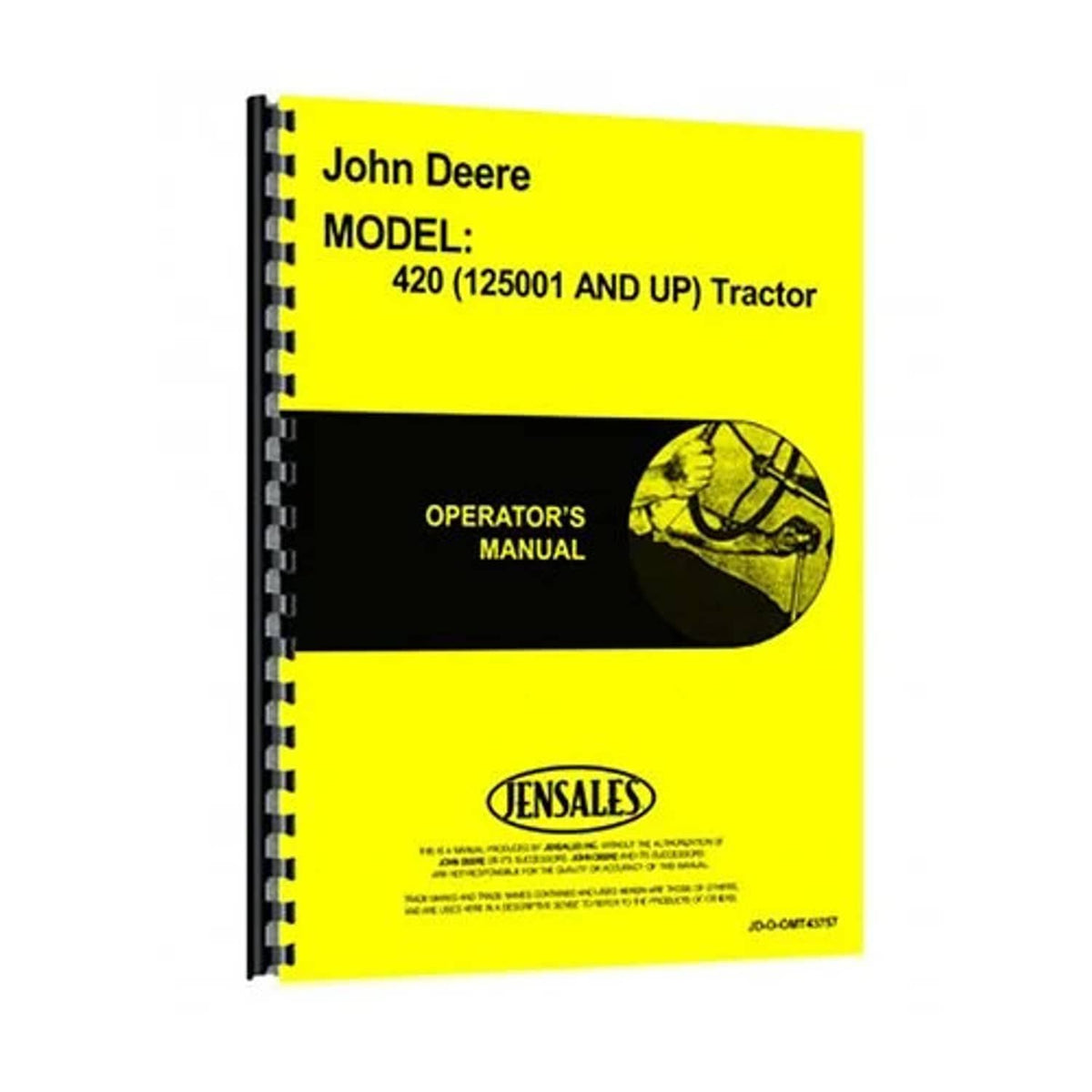 Bethesda Industrial Operator's Manual fits John Deere 401 401A 401 401A