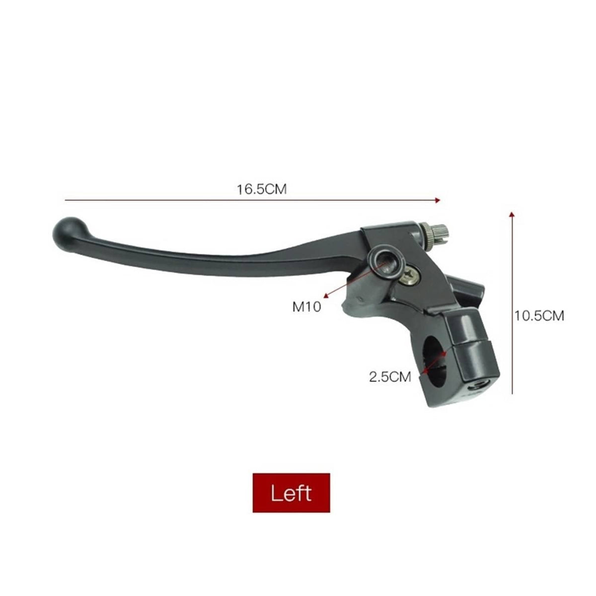 Bethesda Industrial Black 1" 25mm Left Clutch Lever Right Hydraulic Brake Master Cylinder Lever