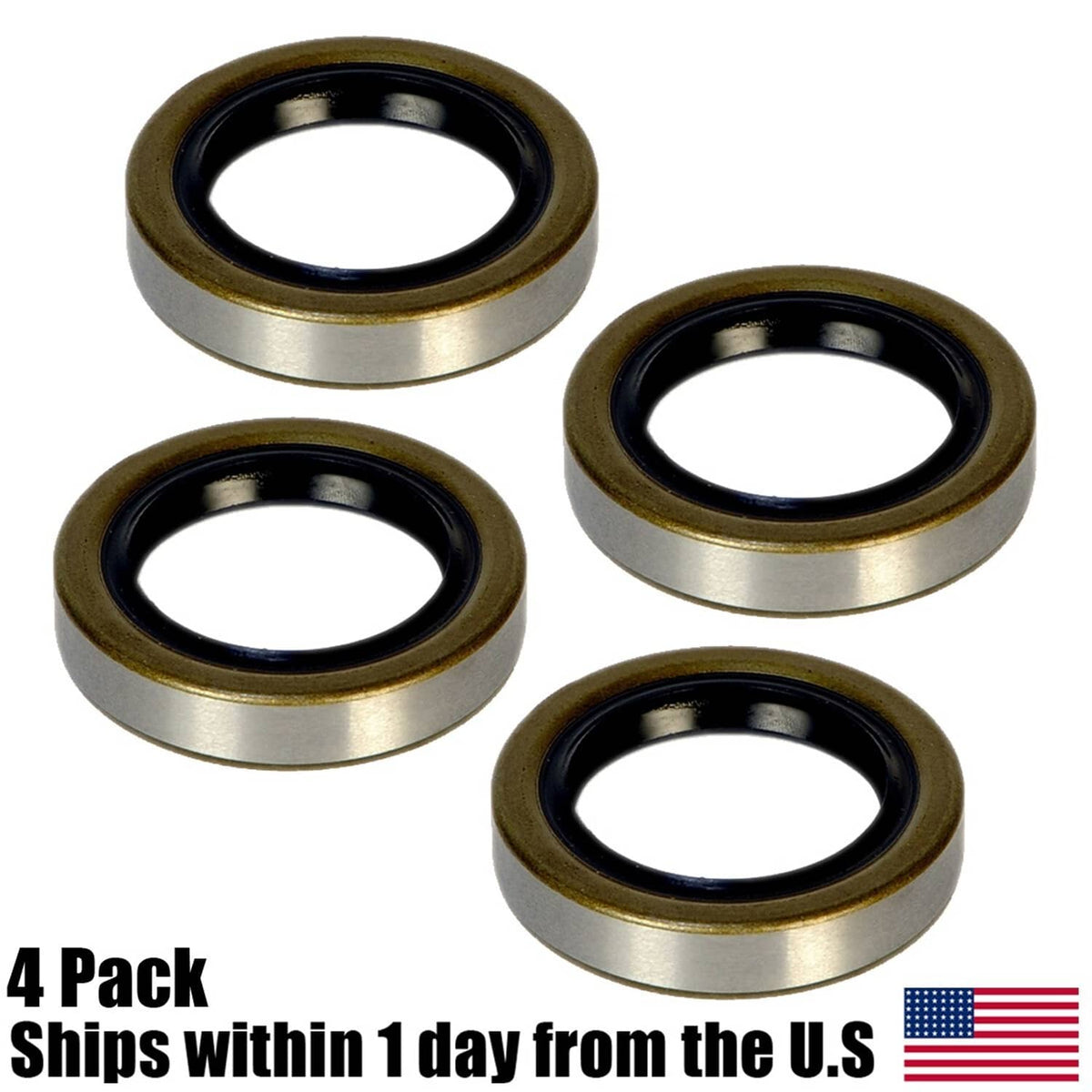 Bethesda Industrial 4PK Grease Seal Double Lip 1.719 x 2.565 3.5-4.4K
