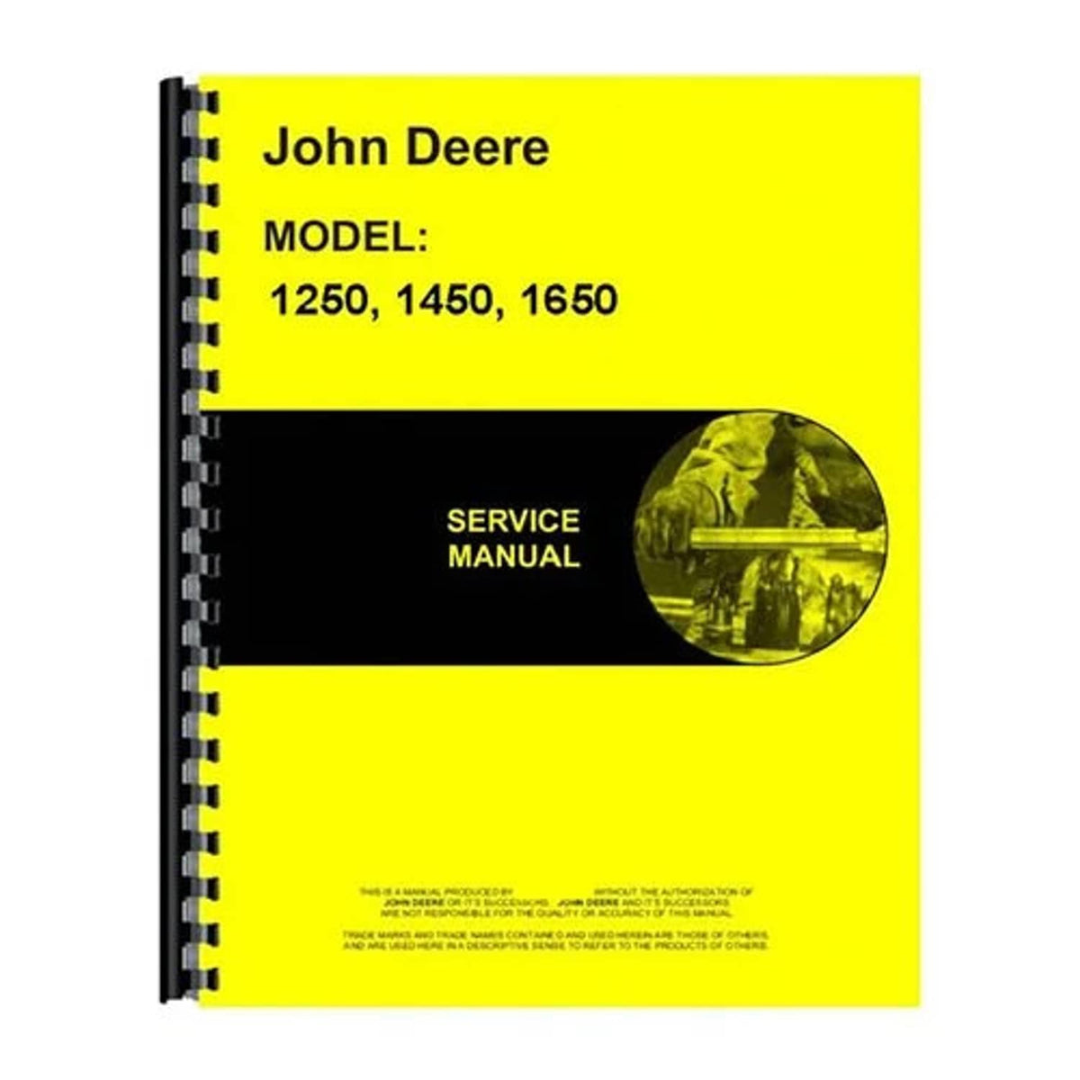 Bethesda Industrial Service Manual fits John Deere 1250 1450 1650 1650