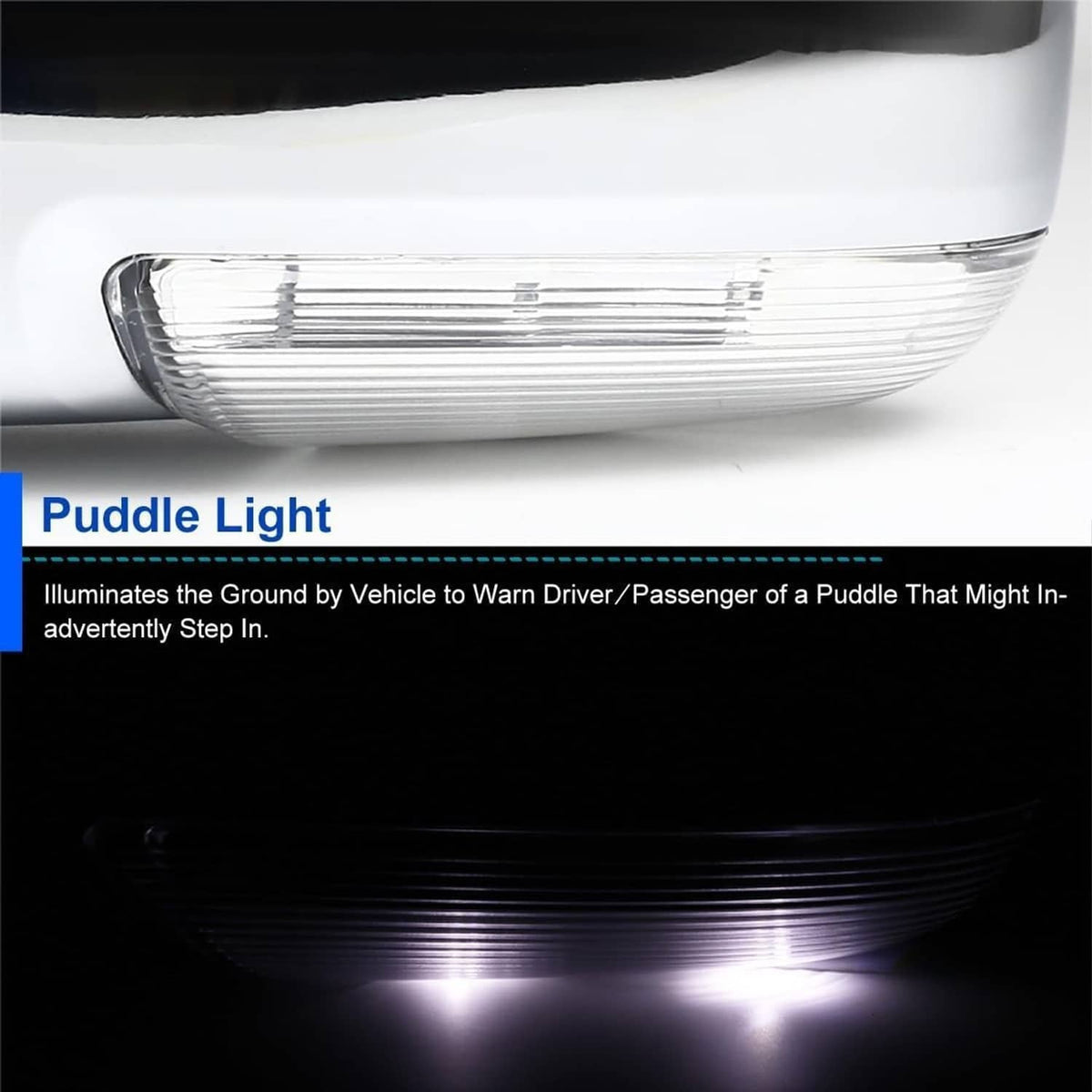 Bethesda Industrial Pair For 2013-2019 Ram 1500 Side Mirror Chrome Power Fold Heated Temper Sensor
