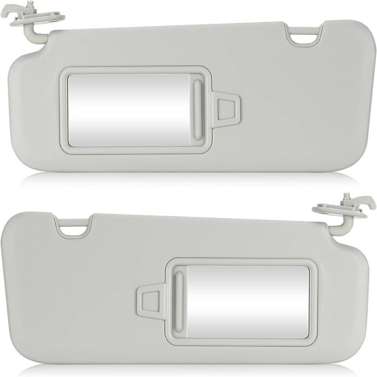 Bethesda Industrial 2Pcs Driver & Passenger Gray Sun Visor w/ Mirror for 2017-2019 Hyundai Elantra