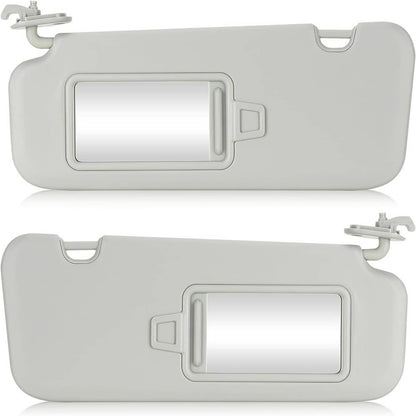 Bethesda Industrial 2Pcs Driver & Passenger Gray Sun Visor w/ Mirror for 2017-2019 Hyundai Elantra
