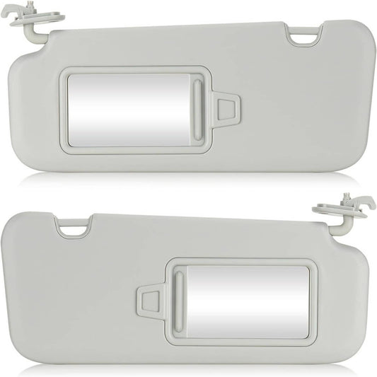 Bethesda Industrial 2Pcs Driver & Passenger Gray Sun Visor w/ Mirror for 2017-2019 Hyundai Elantra