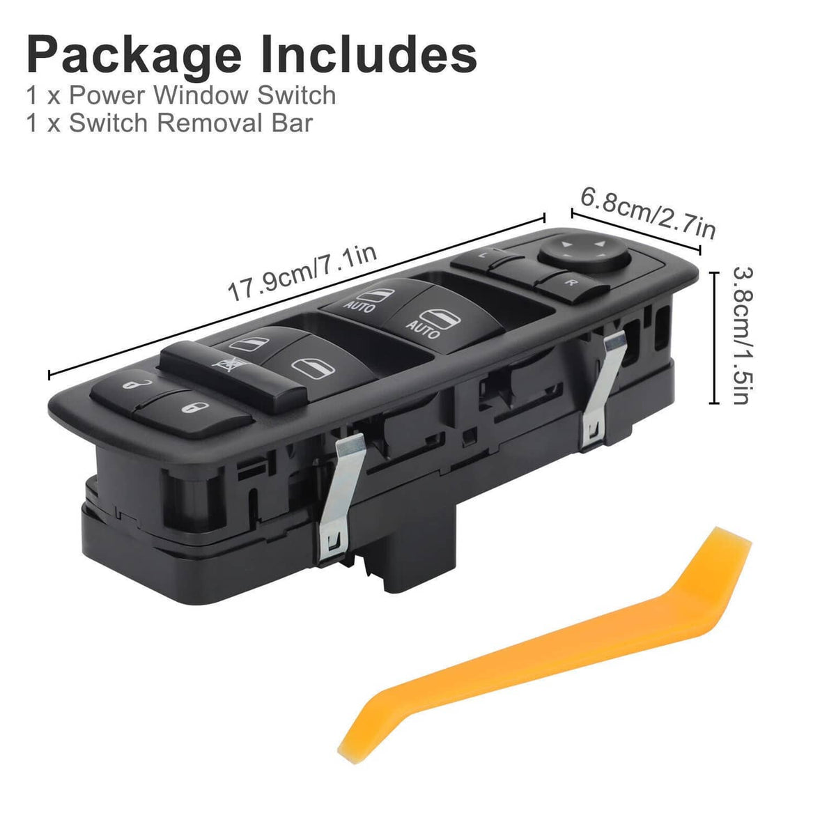 Bethesda Industrial Master Power Window Switch for 2009-2012 Dodge Ram 1500 2500 3500 Driver Side LH