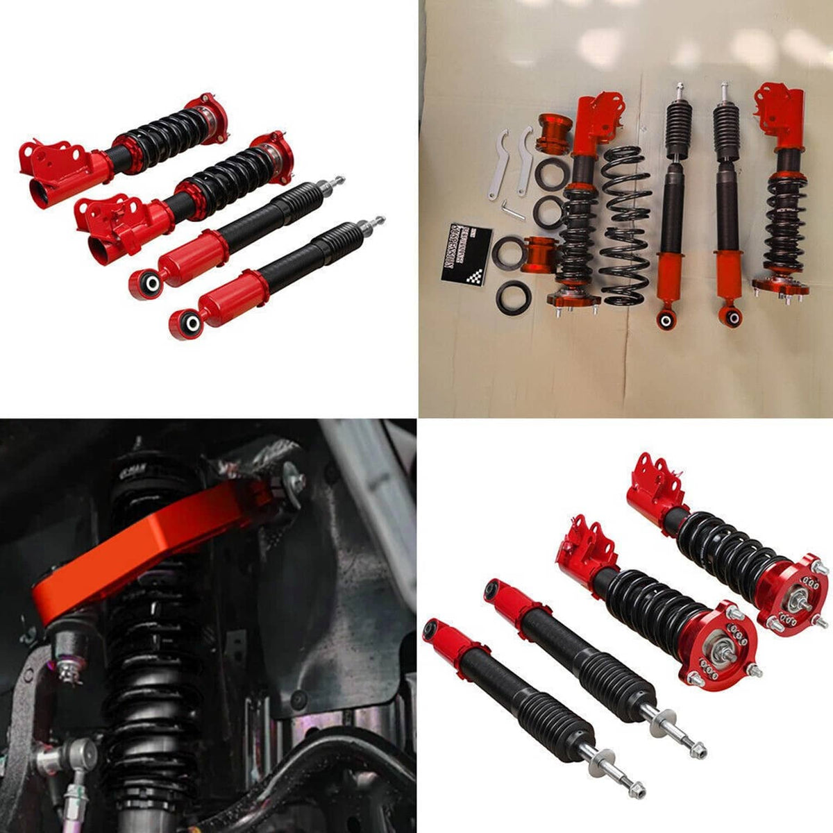 Bethesda Industrial Coilovers Suspension Kits Adjustable Height Struts Shocks For 06-11 Honda Civic