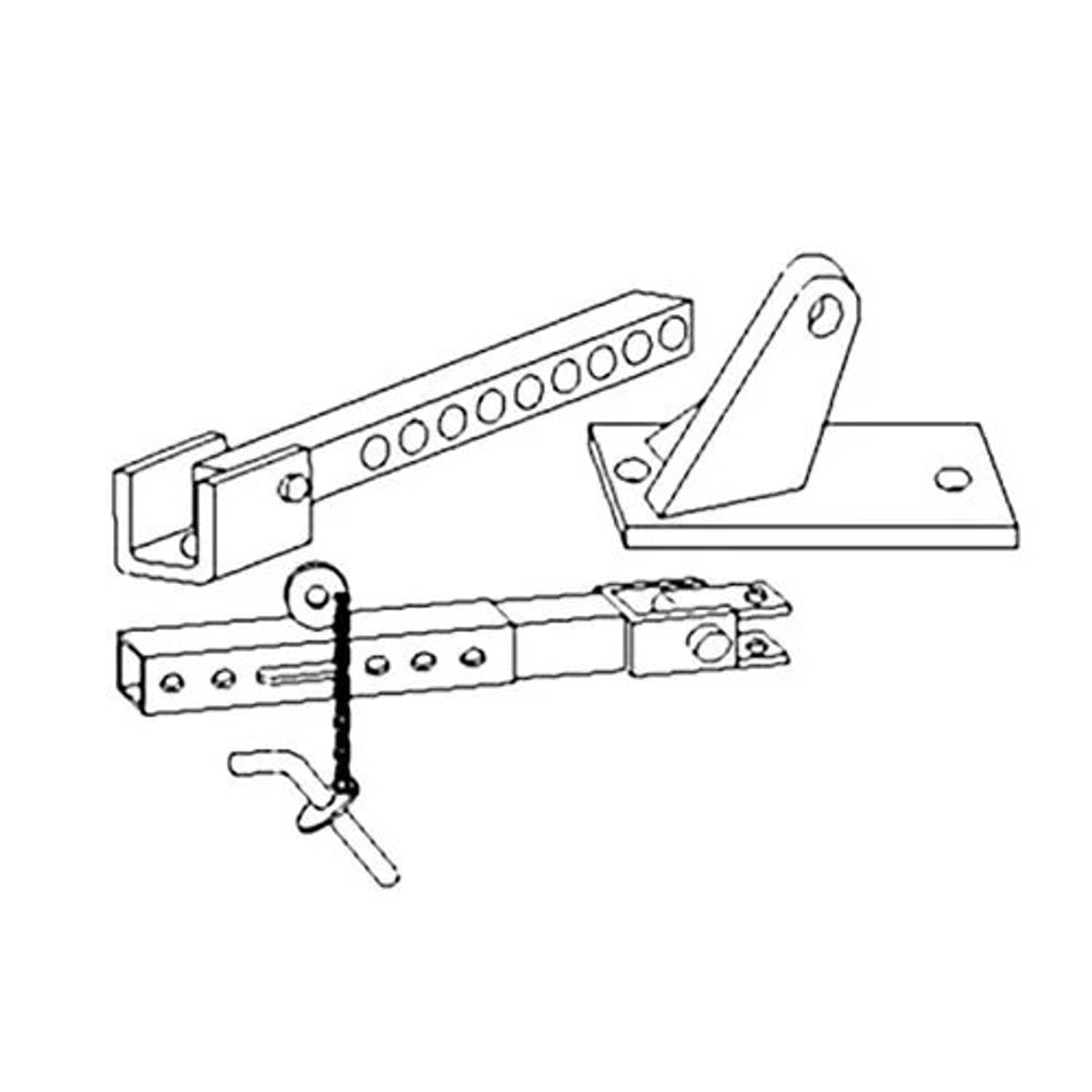 Bethesda Industrial Stabilizer Assembly with Bracket - Right Hand fits Massey Ferguson 250 253 255