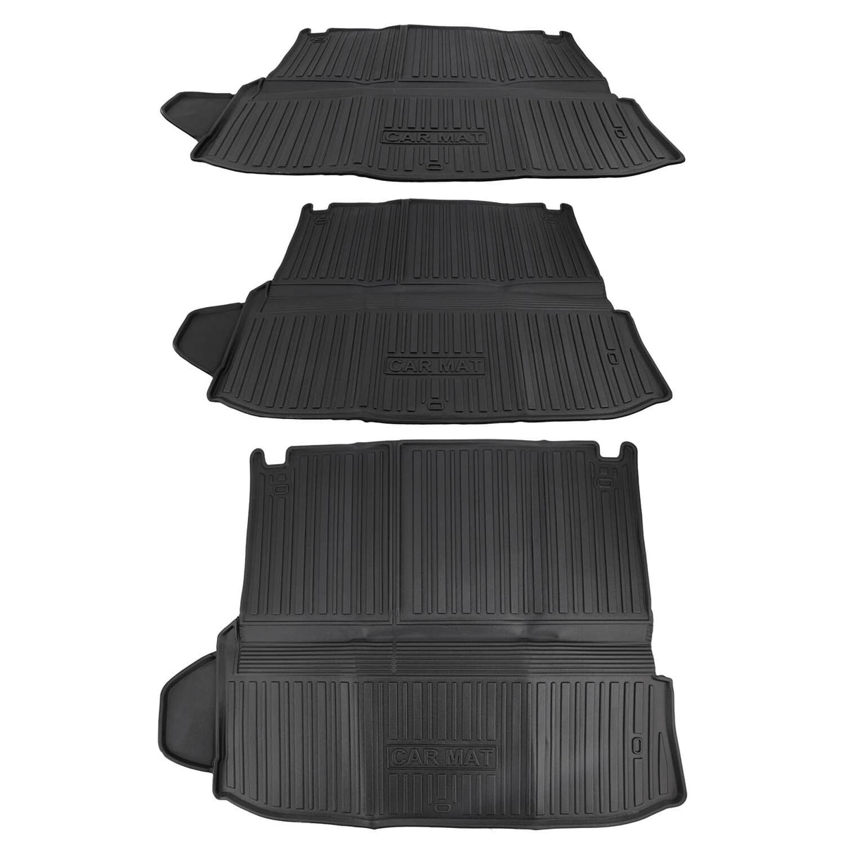 Bethesda Industrial 3D TPE 3 Rows Floor Mats for 2020-2025 Toyota Highlander w/ Cargo Liner 5Pcs/Set