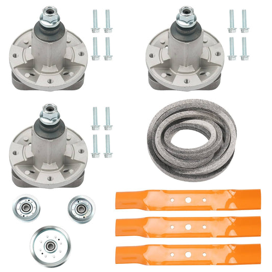 Bethesda Industrial Deck Rebuild kit for John Deere L120 L130 Scotts L2048 L2548 Spindle Blade Belt