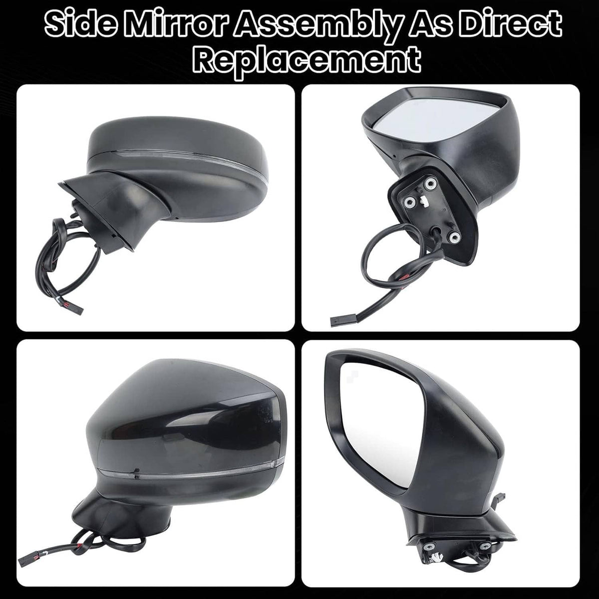 Bethesda Industrial Left Driver Side Mirror for 2017-2024 Mazda CX-5 w/BSM Power Turn Signal Light