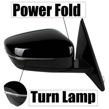 Bethesda Industrial Fits BMW 320i 330i 330e 2019-2023 Passenger Right Mirror With Blind Spot Black