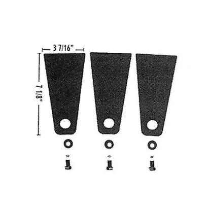 Bethesda Industrial Straw Chopper Knife Kit fits White 31-7536360 fits Gleaner E3 G F K 71310274