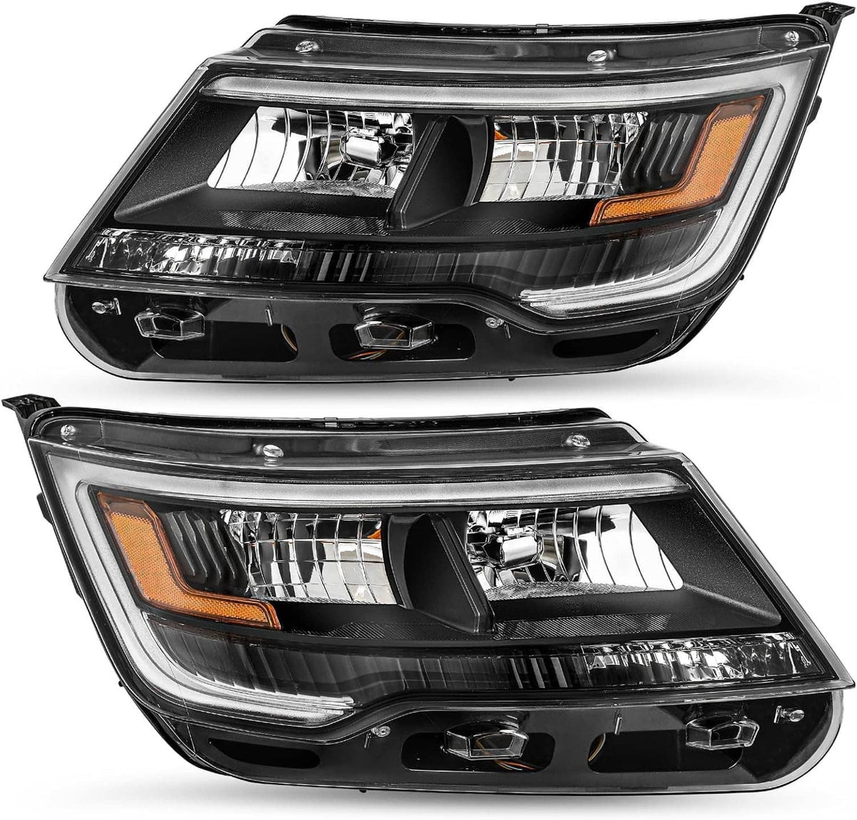Bethesda Industrial Left & Right Side Headlights Assembly w/LED DRL For 2016-2019 Ford Explorer