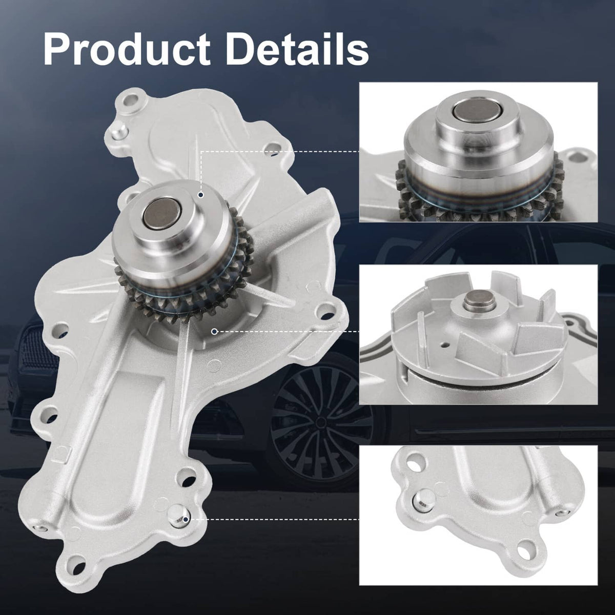 Bethesda Industrial Water Pump For 2012-2019 Explorer Edge Flex Taurus MKS MKX MKT 3.5L 3.7L NEW