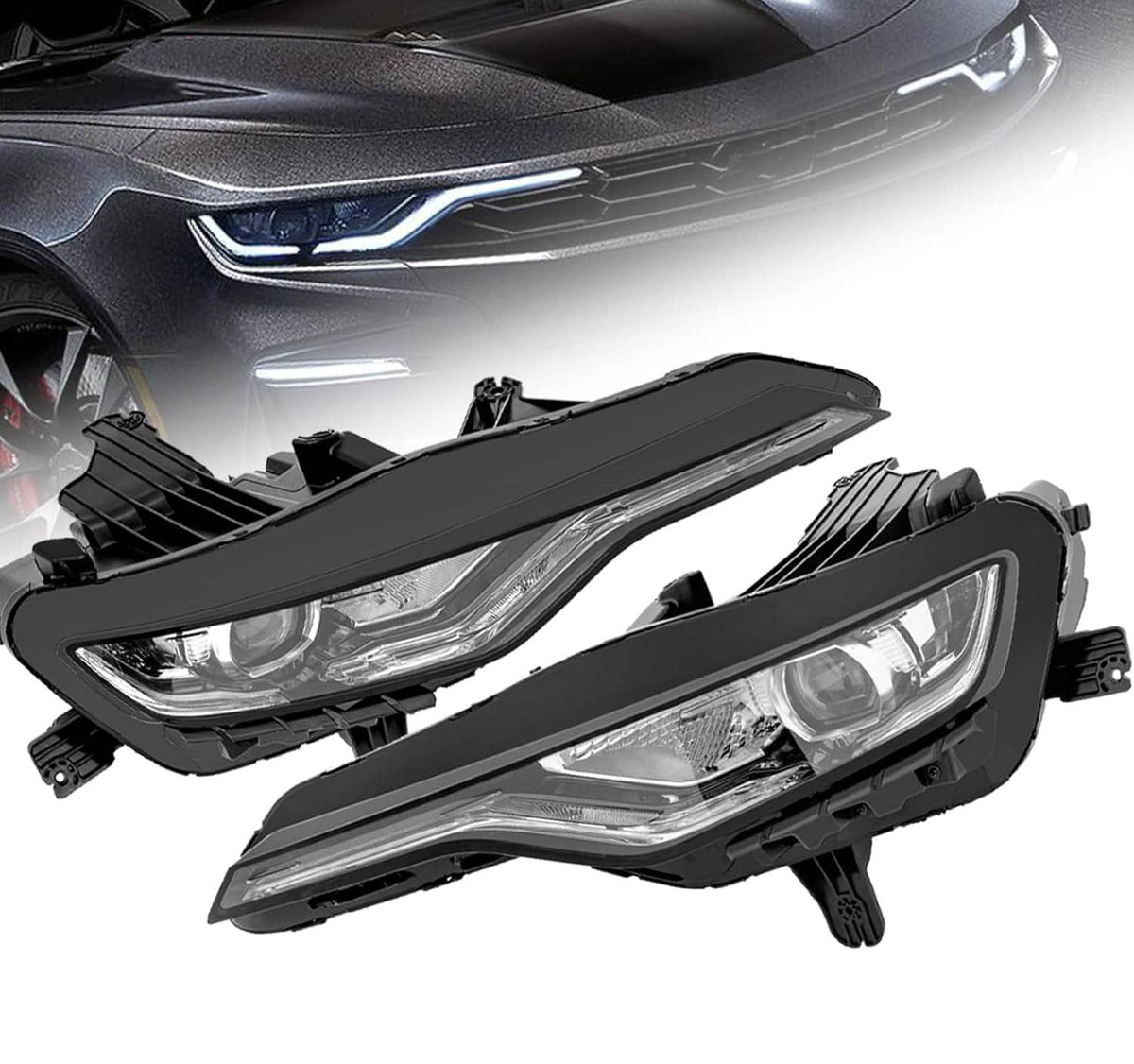 Bethesda Industrial Left+Right DRL Headlight w/LED For 2019-2024 Chevy Camaro LS/RS/SS 84756147