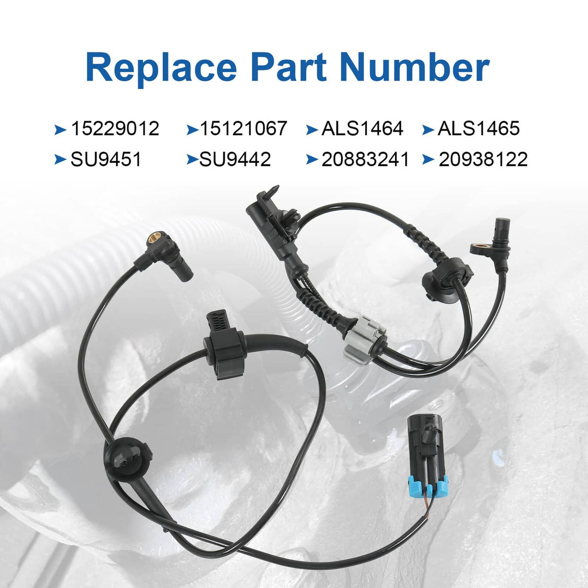 Bethesda Industrial 4x Front & Rear ABS Wheel Speed Sensor for Chevy Silverado 1500 GMC Sierra 1500