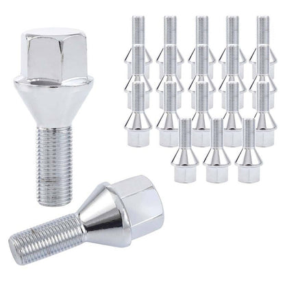 Bethesda Industrial 20PCS 12x1.25 Wheel Lug Nuts For Jeep Cherokee Compass Dodge Dart Chrysler 200