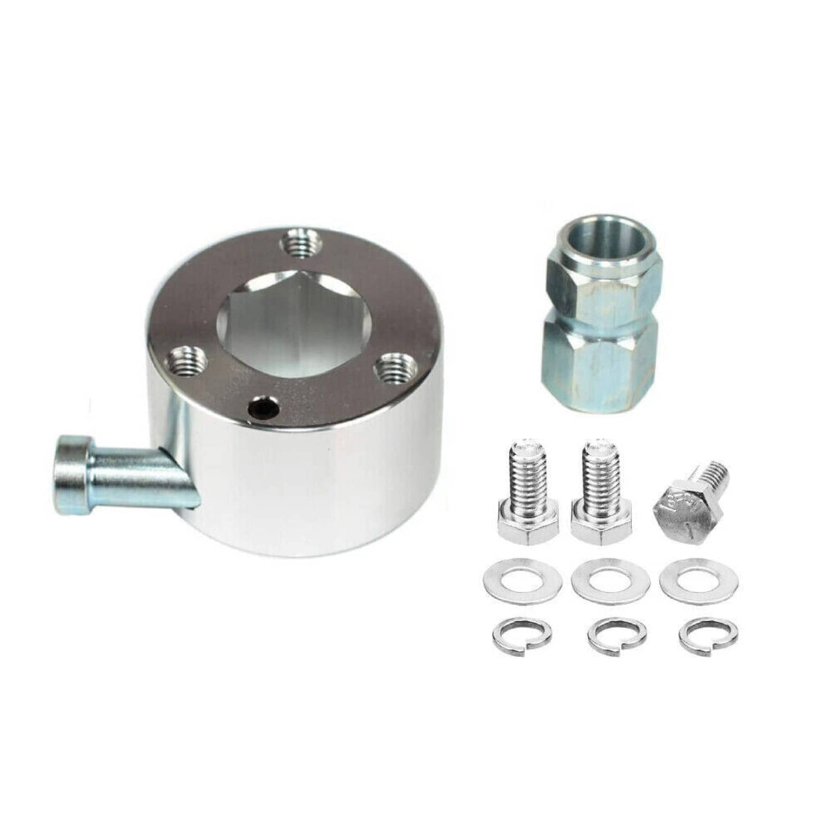 Bethesda Industrial Silver Steering Wheel Quick Release Disconnect Hub 3/4" Shaft Size For IMCA NHRA