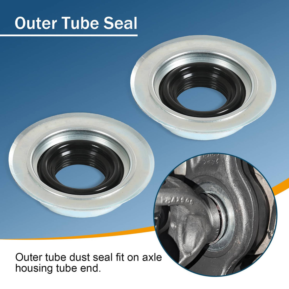 Bethesda Industrial Front Axle Seal And Greaseable U Joint Kit For Ford 2005-14 F250 F350 Super Duty