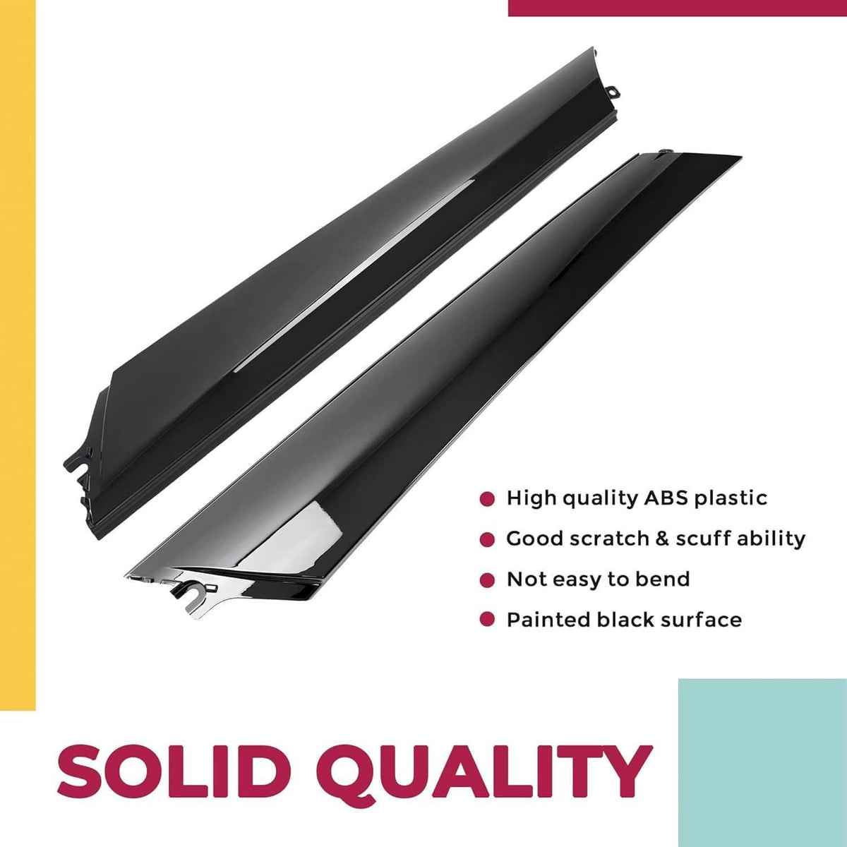 Bethesda Industrial 2Pcs For Infiniti QX56 QX80 Nissan Armada 2011-22 Windshield Trim Pillar Molding