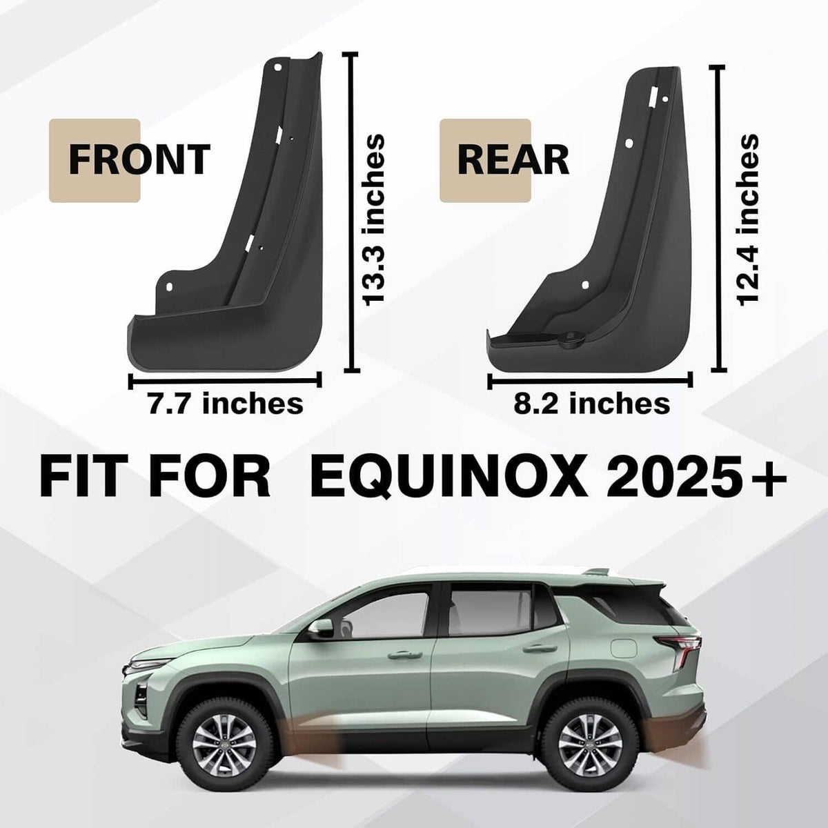 Bethesda Industrial 4Pcs For Chevrolet Equinox 2025+ Car Splash Guards Mud Flaps Guards Accessories