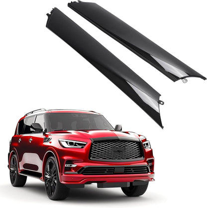 Bethesda Industrial 2Pcs For Infiniti QX56 QX80 Nissan Armada 2011-22 Windshield Trim Pillar Molding