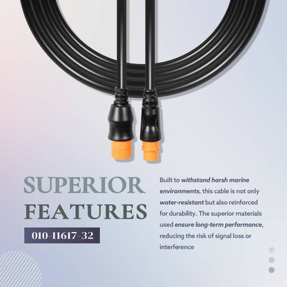 Bethesda Industrial Replace for Garmin 010-11617-32 Transducer Extension Cable 12-Pin 10ft. with XID