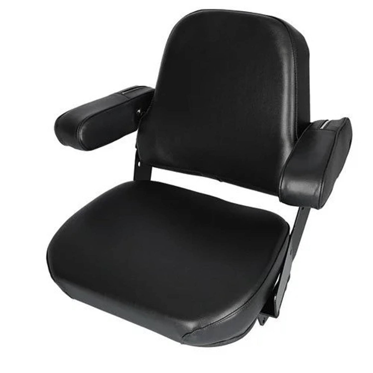Bethesda Industrial Seat Assembly - Mechanical Suspension Vinyl Black fits Case fits International