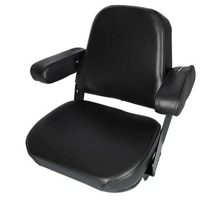 Bethesda Industrial Seat Assembly - Mechanical Suspension Vinyl Black fits Case fits International