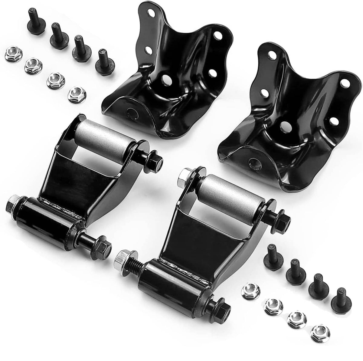 Bethesda Industrial 2x Rear Leaf Spring Rear Hanger Bracket and Shackle Kit for Ford Ranger Mazda