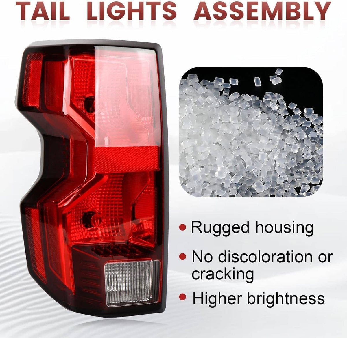 Bethesda Industrial Driver & Passenger Side Halogen Tail Lights w/ Bulb For 2023 2024 Chevy Colorado