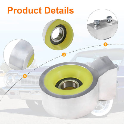 Bethesda Industrial Heavy Duty Aluminum Poly Driveshaft Carrier Bearing For 58-1964 Chevy Impala