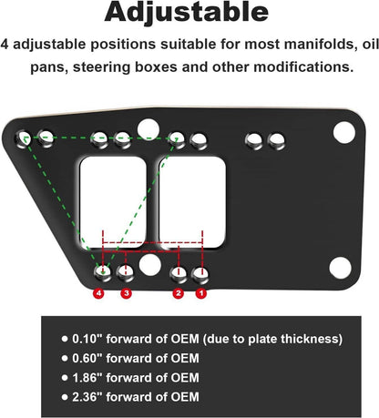 Bethesda Industrial LS Engine Mount Sturdy Swap Motor Conversion Plate Kits for Car LS1 LS2 LS3 LS6