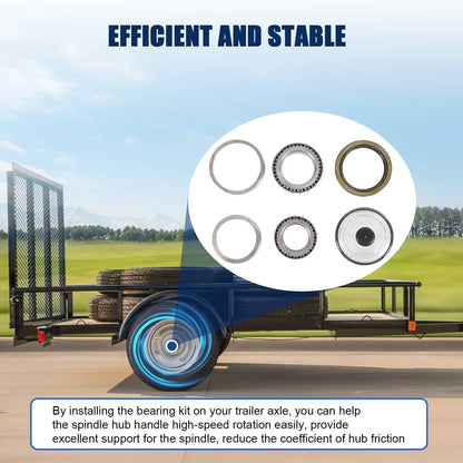 Bethesda Industrial Trailer Bearing Kit For Dexter 10K GD 10-51 Seal Axle After 2009 9-123 8-415