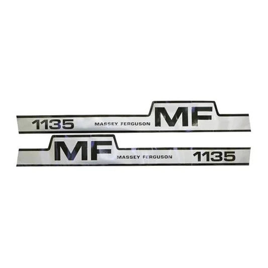 Bethesda Industrial Hood Decal Set fits Massey Ferguson 1135