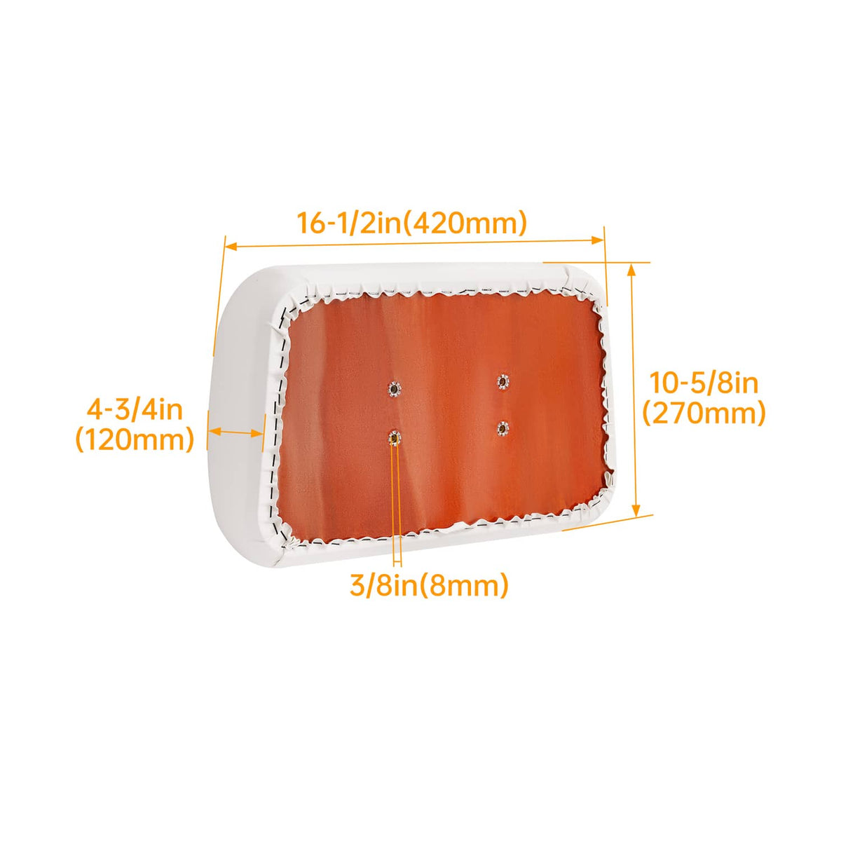 Bethesda Industrial For Club Car DS 1979 - 2000.5 Golf Cart New White Front Seat Back Cushion