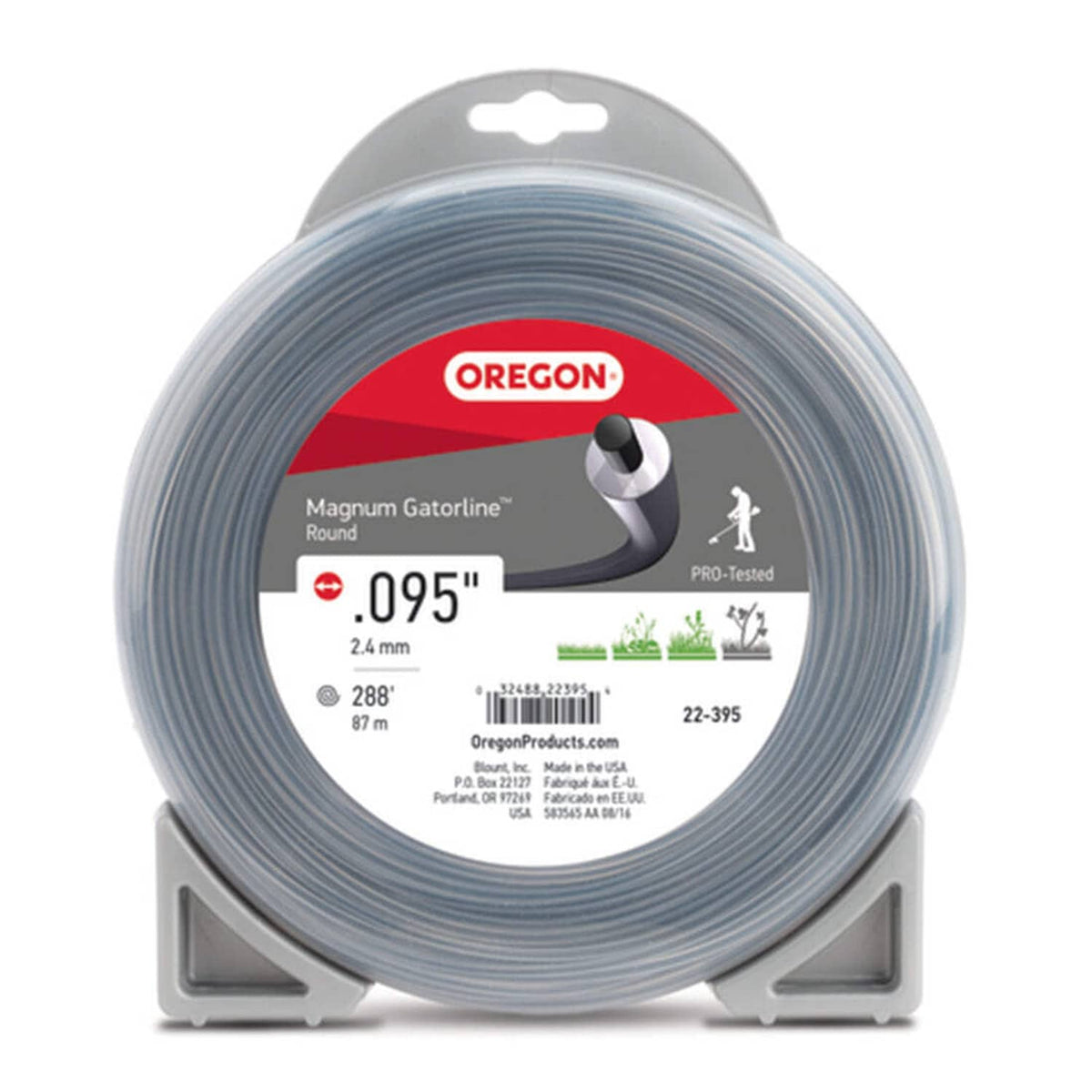 Bethesda Industrial Oregon 22-395 Magnum Gatorline Round Trimmer Line .095 in. X 288ft.