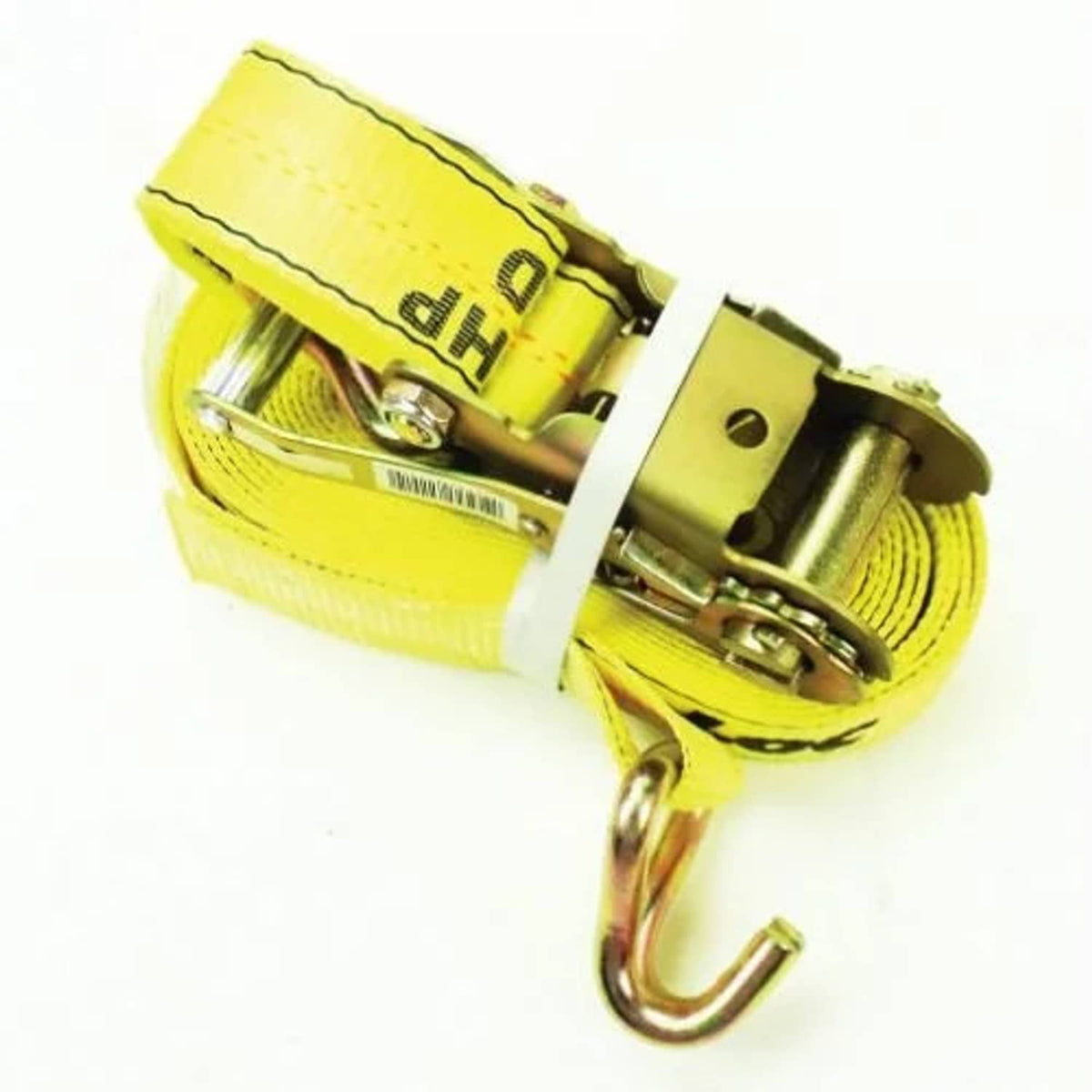 Bethesda Industrial Ratcheting Tie Down Strap with J Hooks - 2" x 27' fits Trailer & Towing