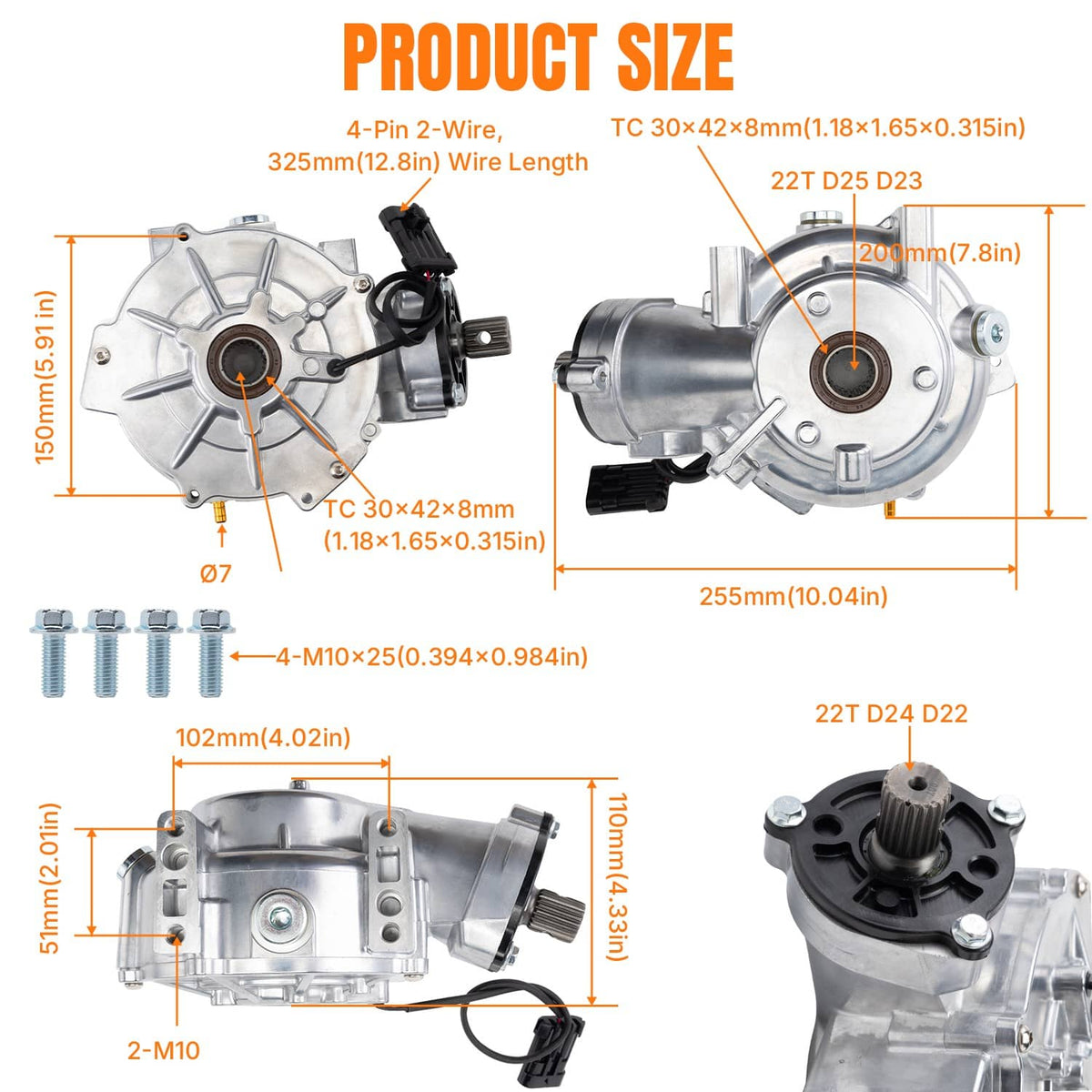 Bethesda Industrial NEW Differential Front for Polaris Ranger 800 6x6 2010-2016 #1332772 1332829