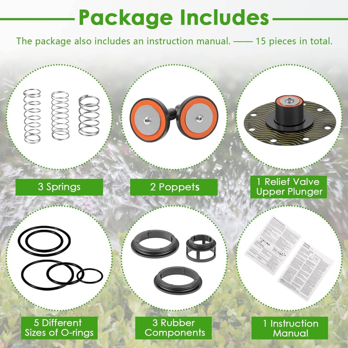 Bethesda Industrial 1-1/4"-2" Complete Repair Kit For Zurn Wilkins Backflow Preventer 975XL & 975XL2