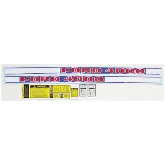 Bethesda Industrial Decal Set 4000 Diesel 1968-75 Vinyl fits Ford 4000